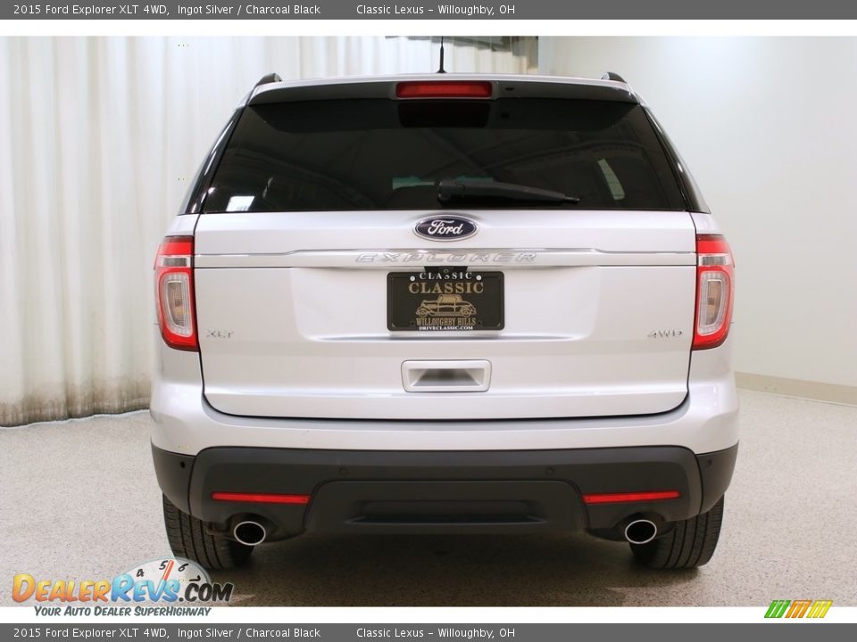 2015 Ford Explorer XLT 4WD Ingot Silver / Charcoal Black Photo #21