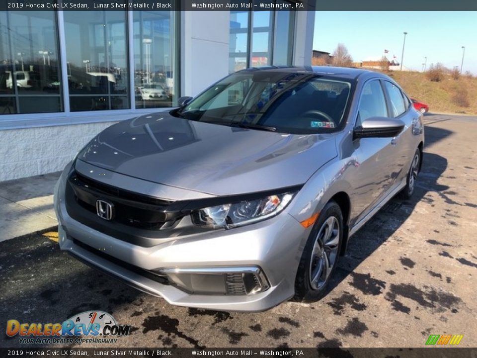 2019 Honda Civic LX Sedan Lunar Silver Metallic / Black Photo #3