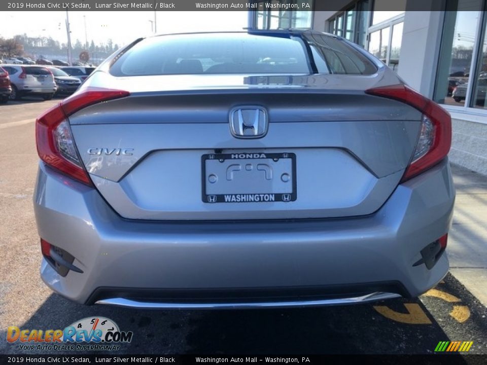 2019 Honda Civic LX Sedan Lunar Silver Metallic / Black Photo #5