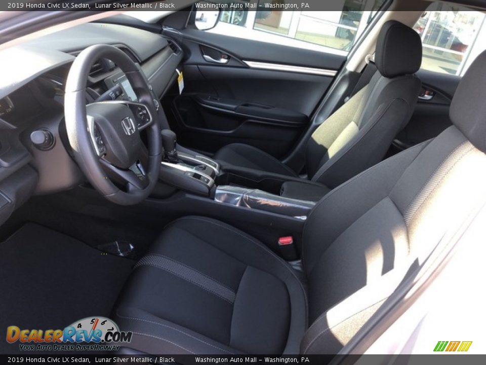 2019 Honda Civic LX Sedan Lunar Silver Metallic / Black Photo #6