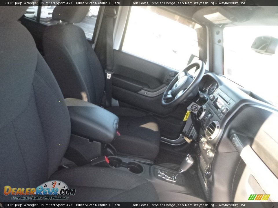 2016 Jeep Wrangler Unlimited Sport 4x4 Billet Silver Metallic / Black Photo #8