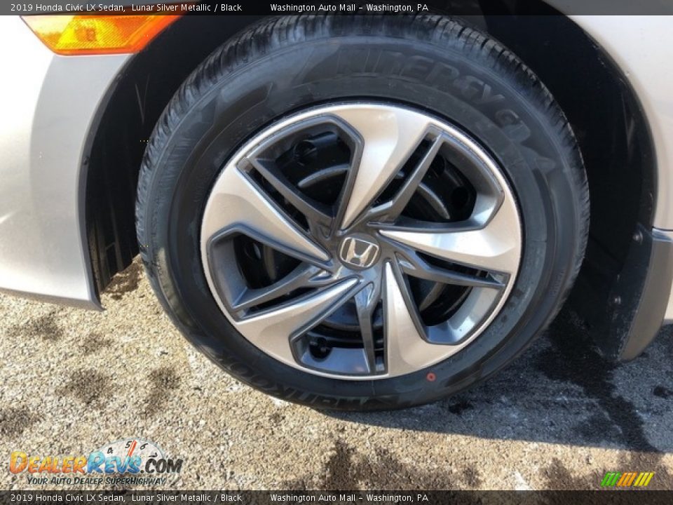 2019 Honda Civic LX Sedan Lunar Silver Metallic / Black Photo #11