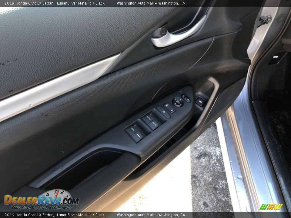 2019 Honda Civic LX Sedan Lunar Silver Metallic / Black Photo #12