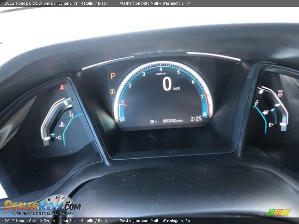 2019 Honda Civic LX Sedan Lunar Silver Metallic / Black Photo #14