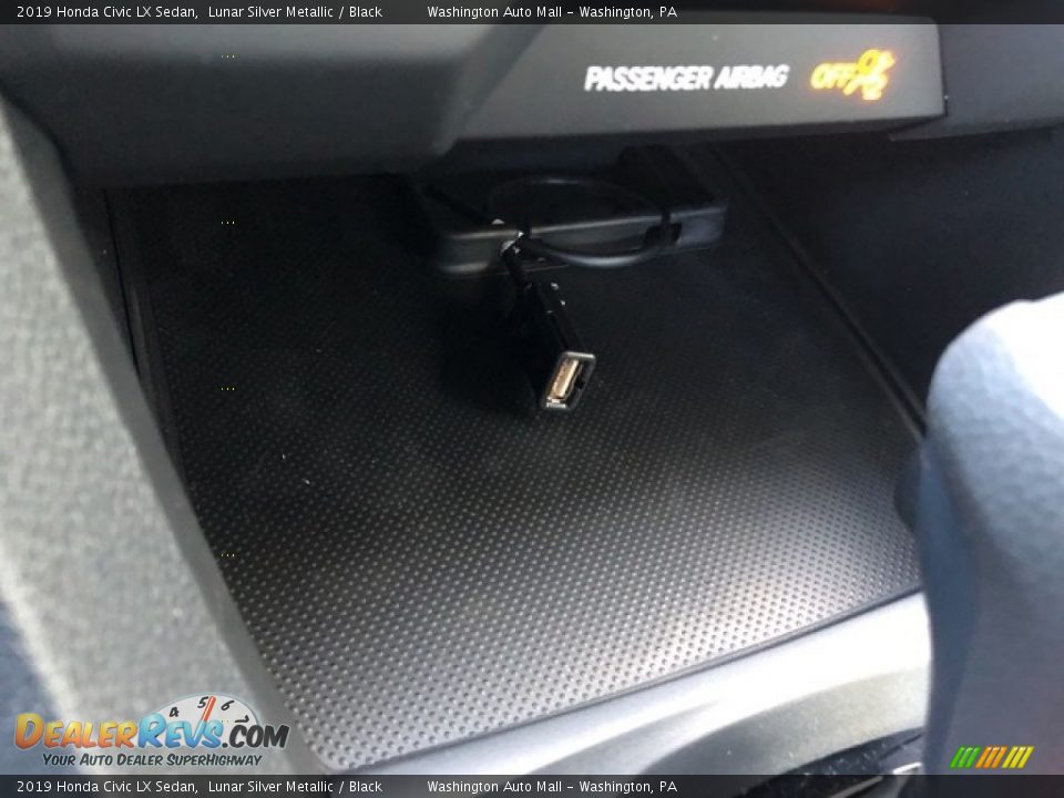 2019 Honda Civic LX Sedan Lunar Silver Metallic / Black Photo #19