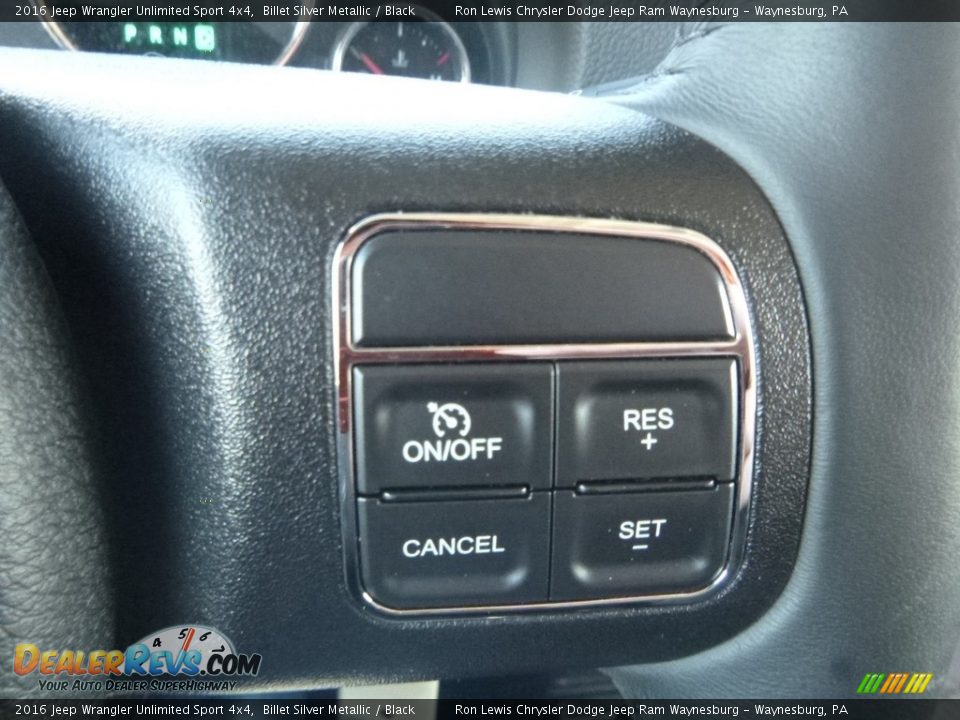 2016 Jeep Wrangler Unlimited Sport 4x4 Billet Silver Metallic / Black Photo #17