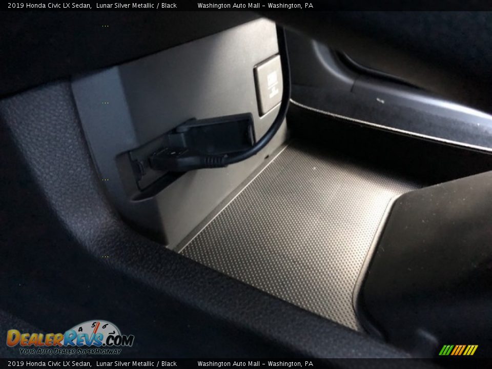 2019 Honda Civic LX Sedan Lunar Silver Metallic / Black Photo #20