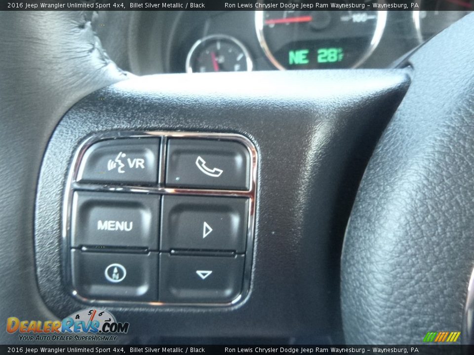 2016 Jeep Wrangler Unlimited Sport 4x4 Billet Silver Metallic / Black Photo #18