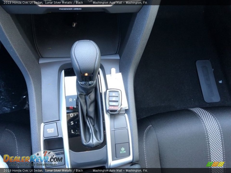 2019 Honda Civic LX Sedan Lunar Silver Metallic / Black Photo #21