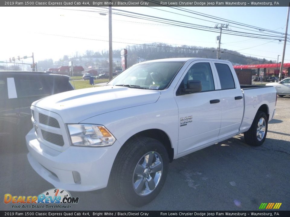 2019 Ram 1500 Classic Express Quad Cab 4x4 Bright White / Black/Diesel Gray Photo #1