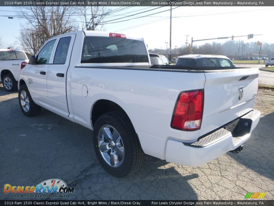 2019 Ram 1500 Classic Express Quad Cab 4x4 Bright White / Black/Diesel Gray Photo #4