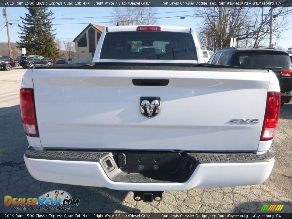 2019 Ram 1500 Classic Express Quad Cab 4x4 Bright White / Black/Diesel Gray Photo #5