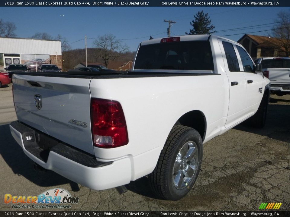 2019 Ram 1500 Classic Express Quad Cab 4x4 Bright White / Black/Diesel Gray Photo #6