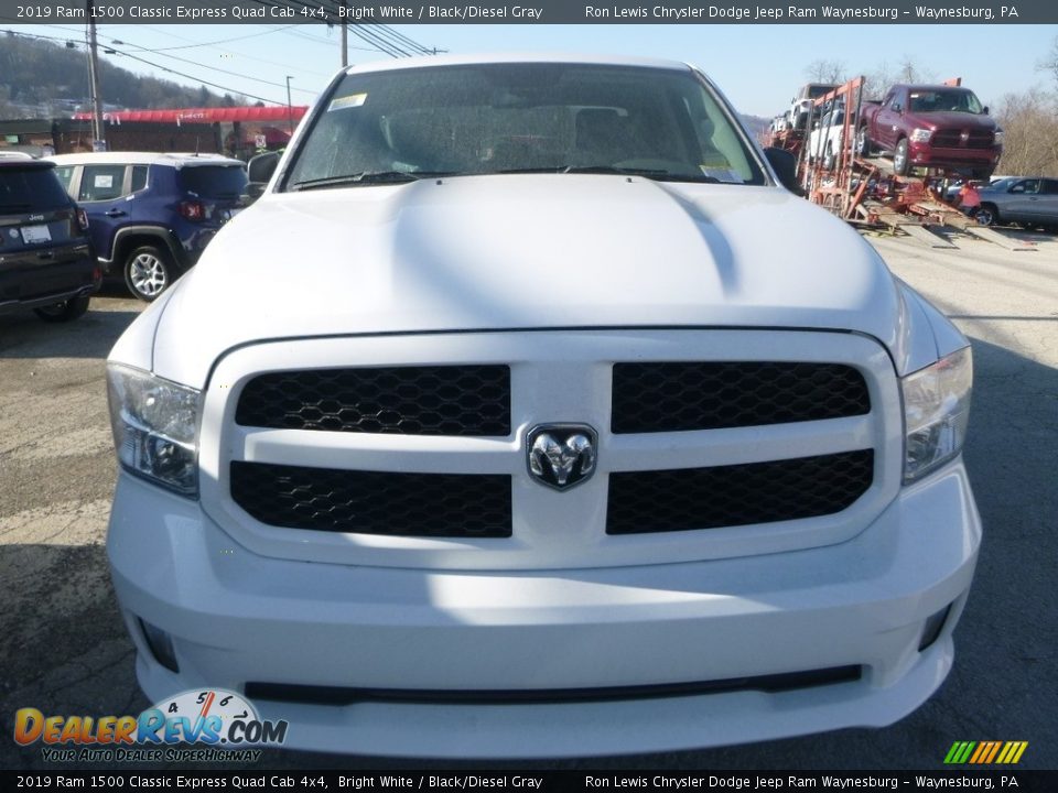 2019 Ram 1500 Classic Express Quad Cab 4x4 Bright White / Black/Diesel Gray Photo #8