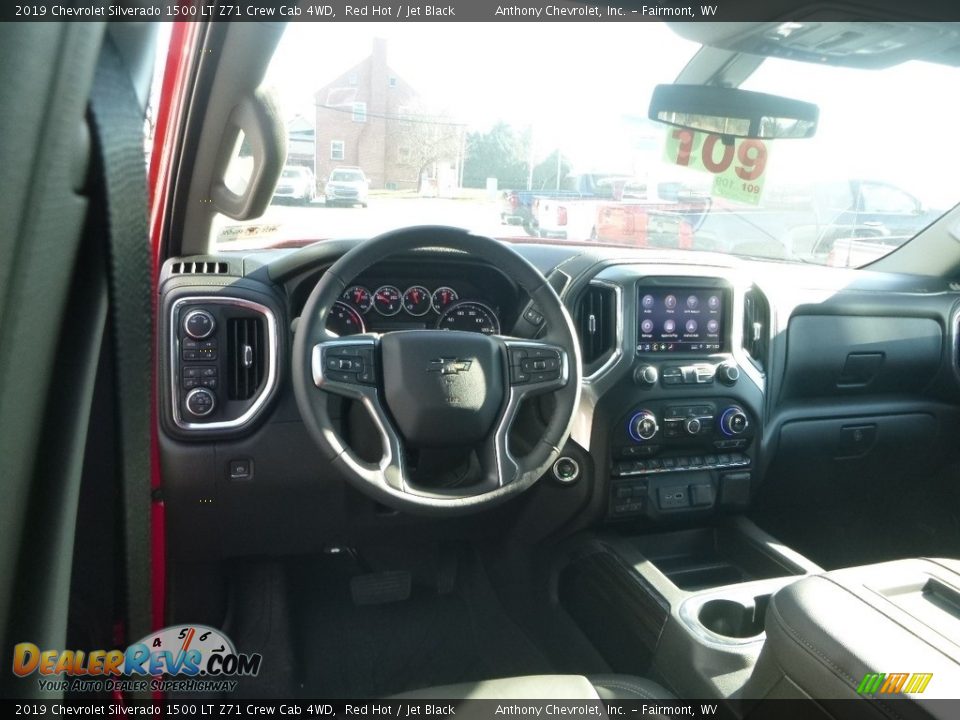 2019 Chevrolet Silverado 1500 LT Z71 Crew Cab 4WD Red Hot / Jet Black Photo #12