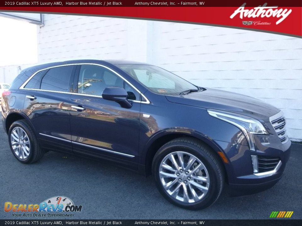 2019 Cadillac XT5 Luxury AWD Harbor Blue Metallic / Jet Black Photo #1