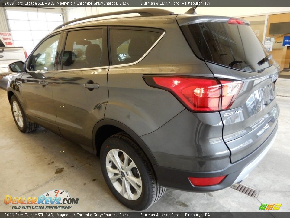 2019 Ford Escape SEL 4WD Magnetic / Chromite Gray/Charcoal Black Photo #4