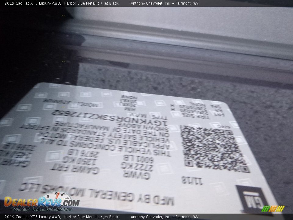 2019 Cadillac XT5 Luxury AWD Harbor Blue Metallic / Jet Black Photo #15