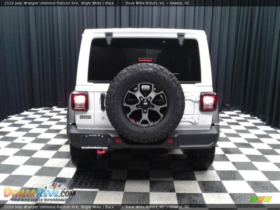 2019 Jeep Wrangler Unlimited Rubicon 4x4 Bright White / Black Photo #7