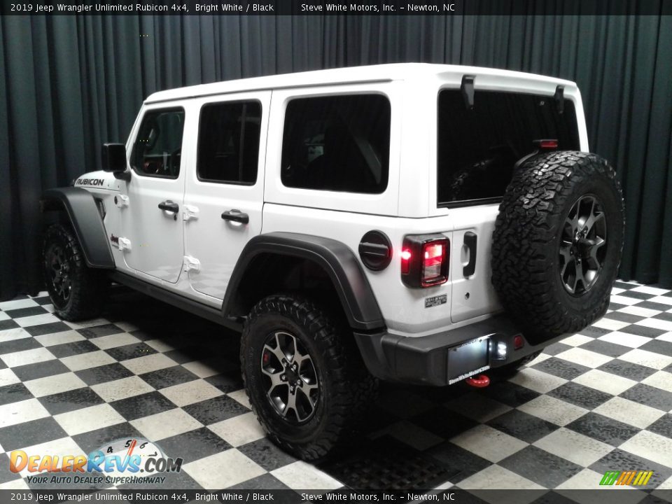 2019 Jeep Wrangler Unlimited Rubicon 4x4 Bright White / Black Photo #8