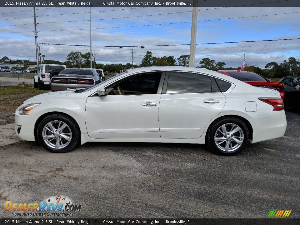 2015 Nissan Altima 2.5 SL Pearl White / Beige Photo #2