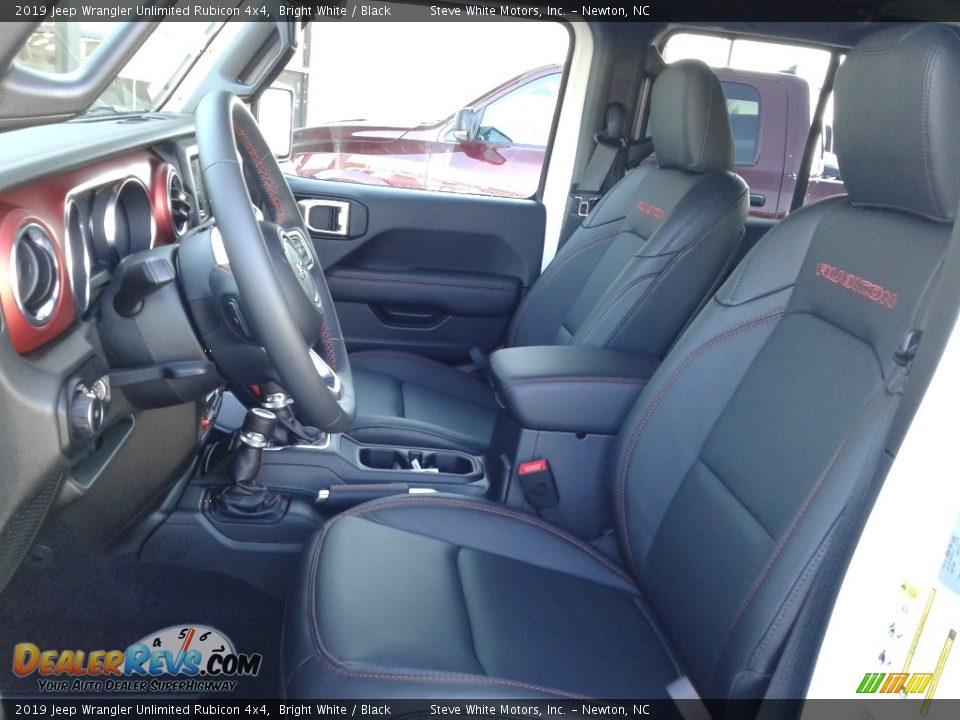 Black Interior - 2019 Jeep Wrangler Unlimited Rubicon 4x4 Photo #10