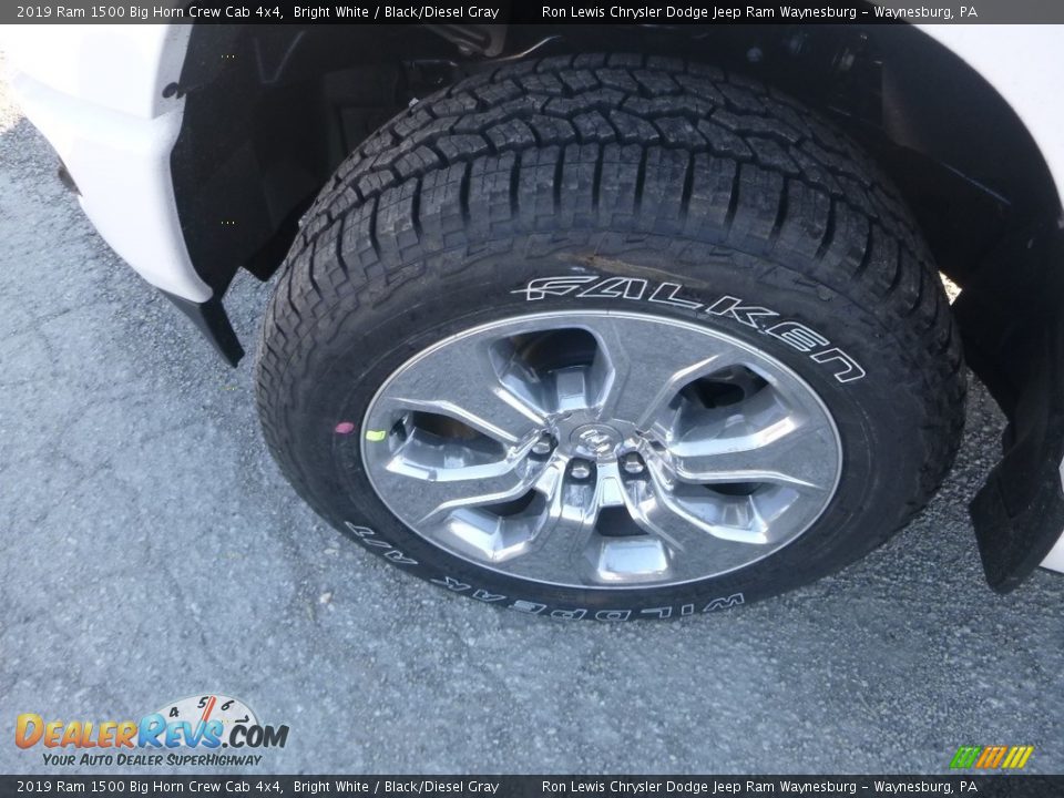 2019 Ram 1500 Big Horn Crew Cab 4x4 Bright White / Black/Diesel Gray Photo #2