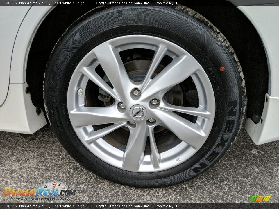 2015 Nissan Altima 2.5 SL Pearl White / Beige Photo #20