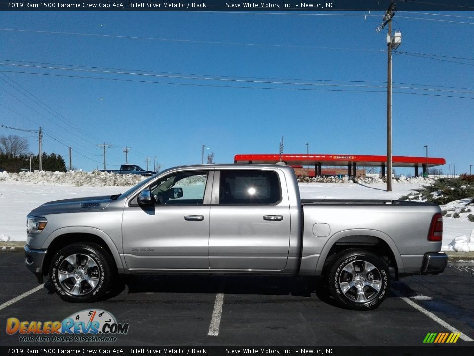 2019 Ram 1500 Laramie Crew Cab 4x4 Billett Silver Metallic / Black Photo #1