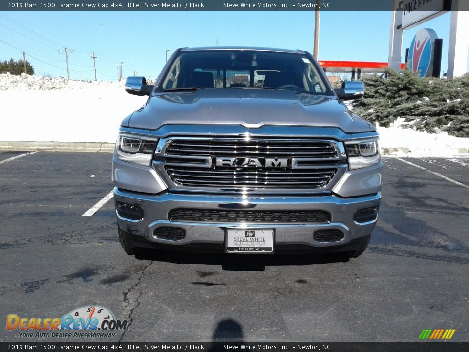2019 Ram 1500 Laramie Crew Cab 4x4 Billett Silver Metallic / Black Photo #3