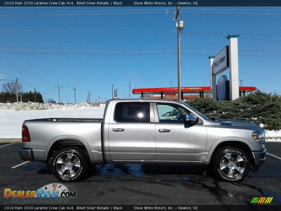 2019 Ram 1500 Laramie Crew Cab 4x4 Billett Silver Metallic / Black Photo #5