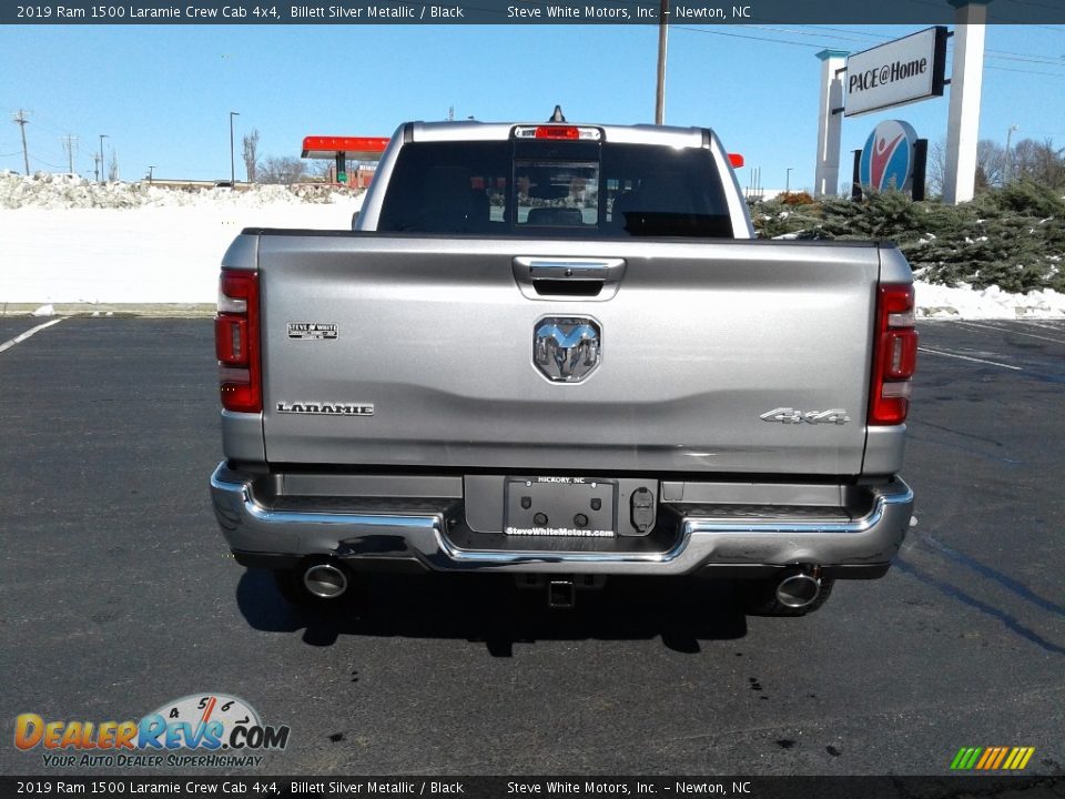 2019 Ram 1500 Laramie Crew Cab 4x4 Billett Silver Metallic / Black Photo #7