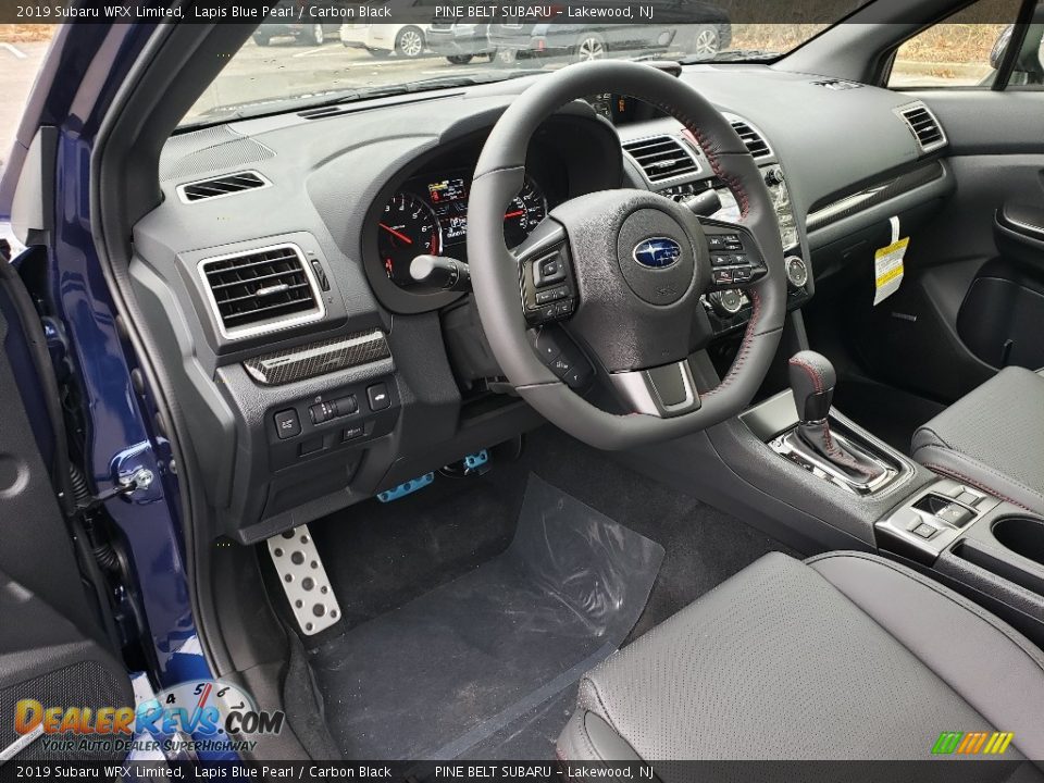 Carbon Black Interior - 2019 Subaru WRX Limited Photo #10