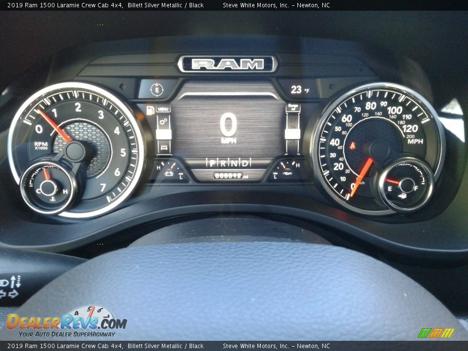 2019 Ram 1500 Laramie Crew Cab 4x4 Billett Silver Metallic / Black Photo #20