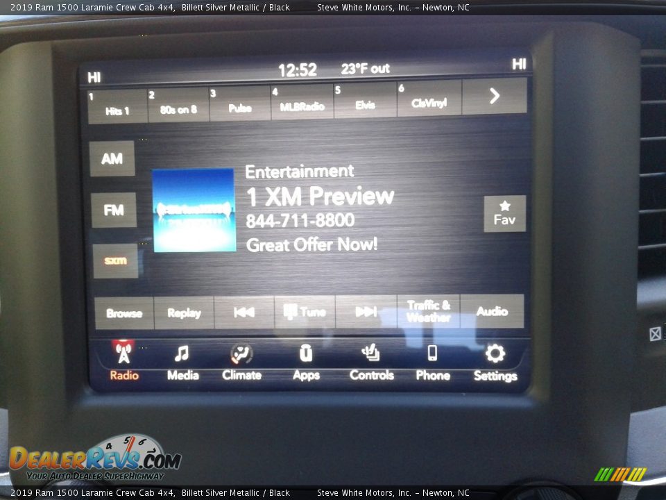 2019 Ram 1500 Laramie Crew Cab 4x4 Billett Silver Metallic / Black Photo #22