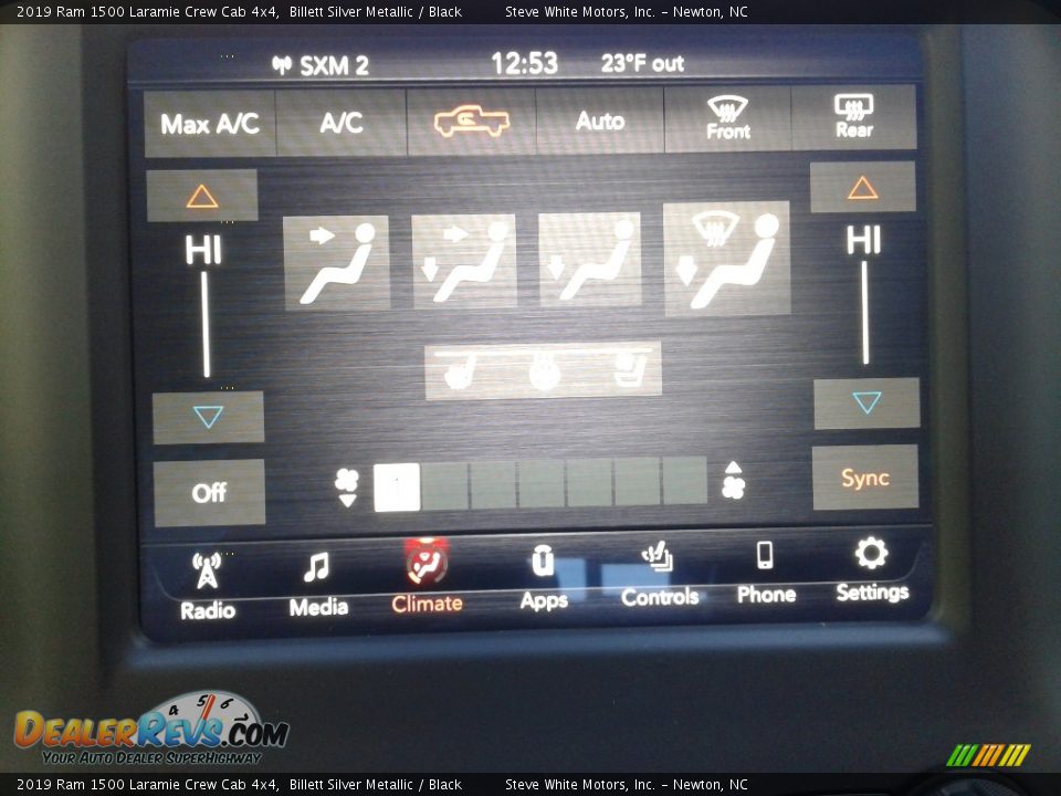 2019 Ram 1500 Laramie Crew Cab 4x4 Billett Silver Metallic / Black Photo #25
