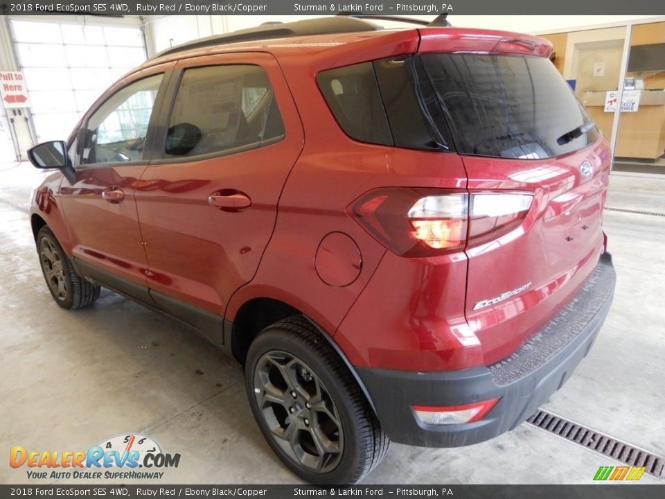 2018 Ford EcoSport SES 4WD Ruby Red / Ebony Black/Copper Photo #4