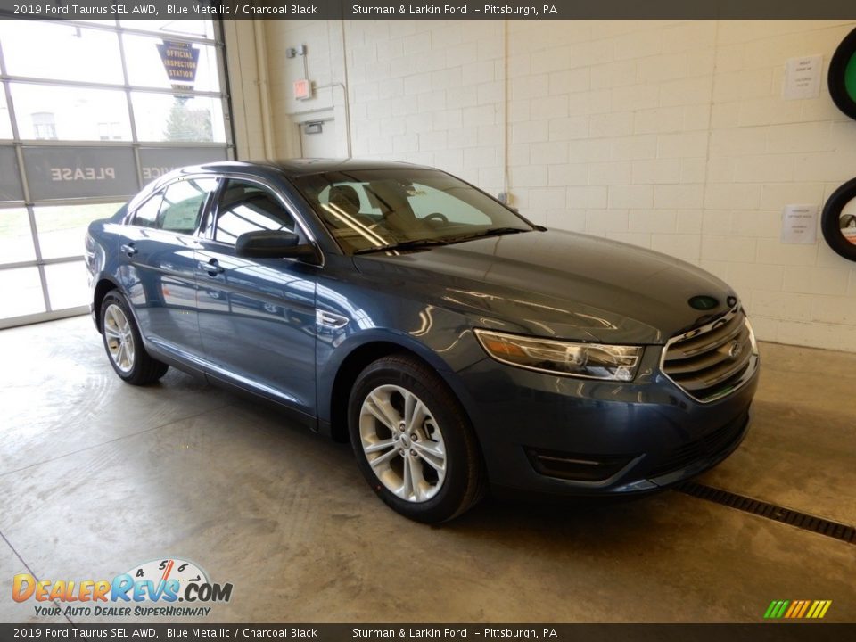 2019 Ford Taurus SEL AWD Blue Metallic / Charcoal Black Photo #1