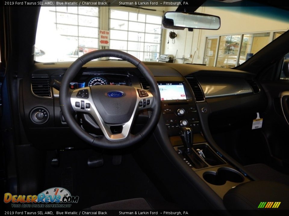2019 Ford Taurus SEL AWD Blue Metallic / Charcoal Black Photo #8