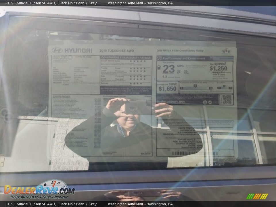 2019 Hyundai Tucson SE AWD Black Noir Pearl / Gray Photo #11
