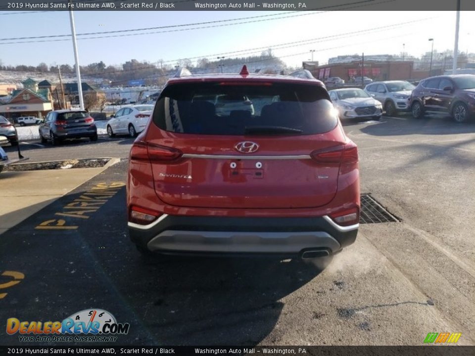 2019 Hyundai Santa Fe Ultimate AWD Scarlet Red / Black Photo #6