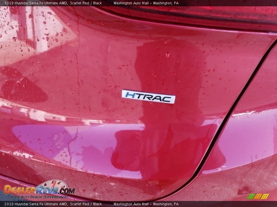 2019 Hyundai Santa Fe Ultimate AWD Scarlet Red / Black Photo #8