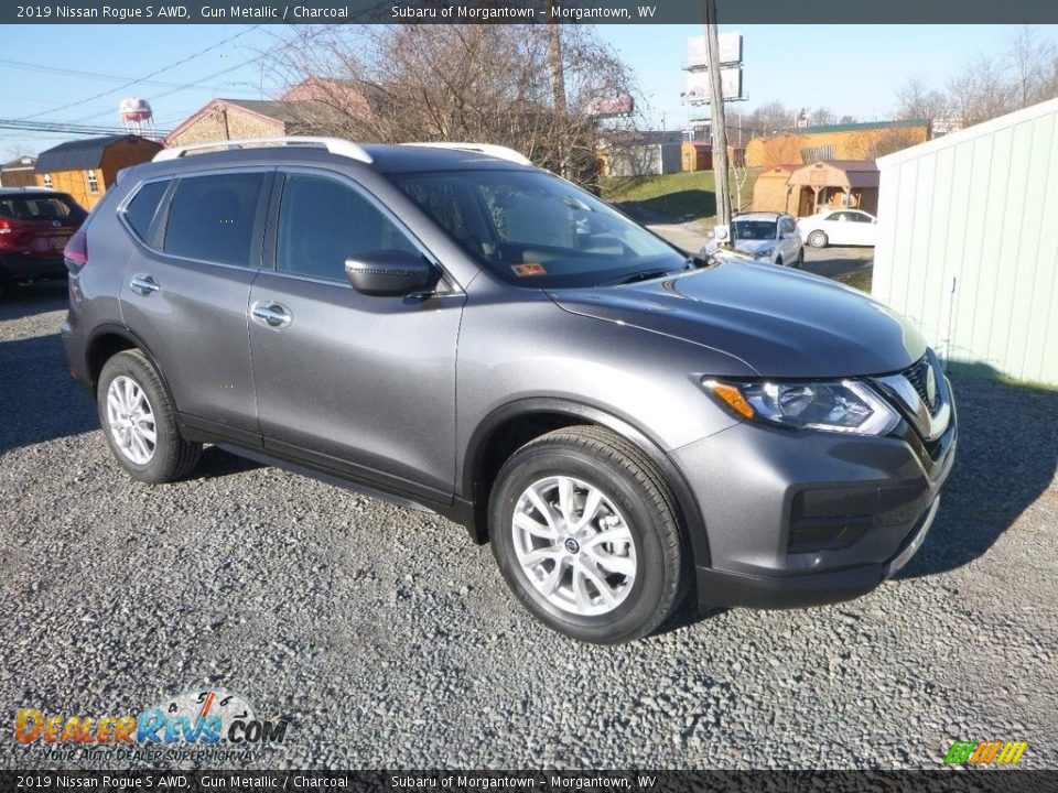 2019 Nissan Rogue S AWD Gun Metallic / Charcoal Photo #1