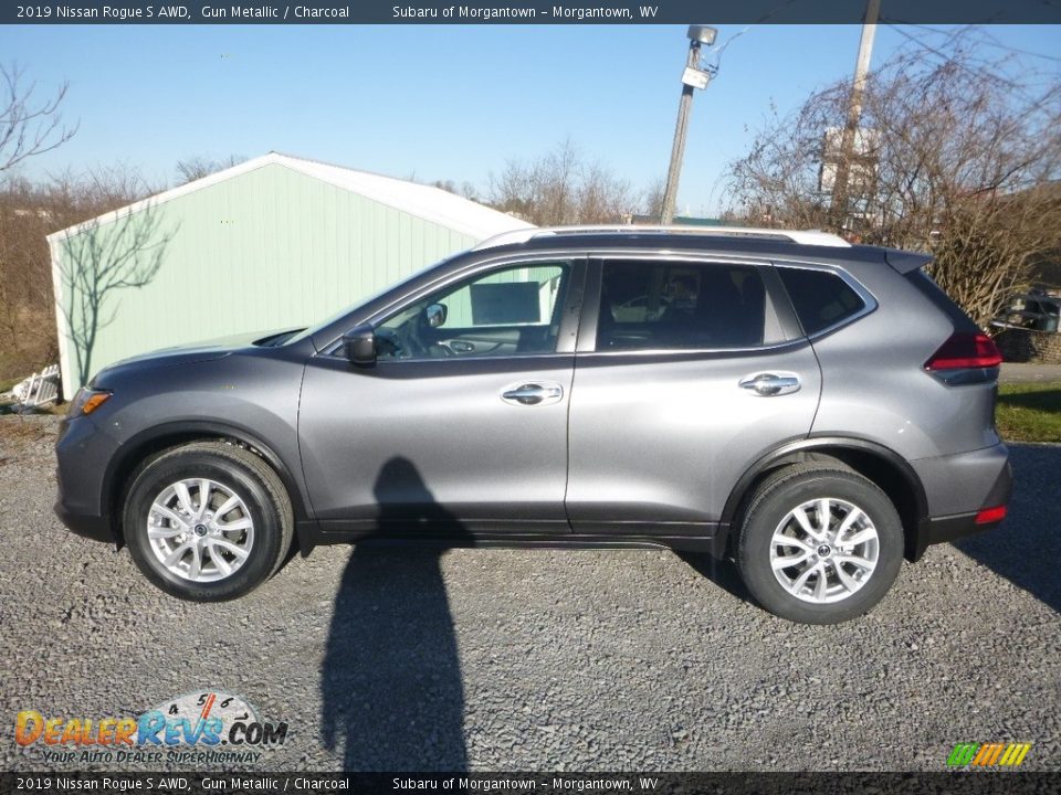 2019 Nissan Rogue S AWD Gun Metallic / Charcoal Photo #2