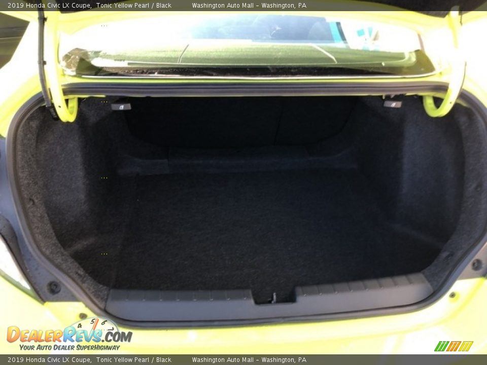 2019 Honda Civic LX Coupe Tonic Yellow Pearl / Black Photo #6