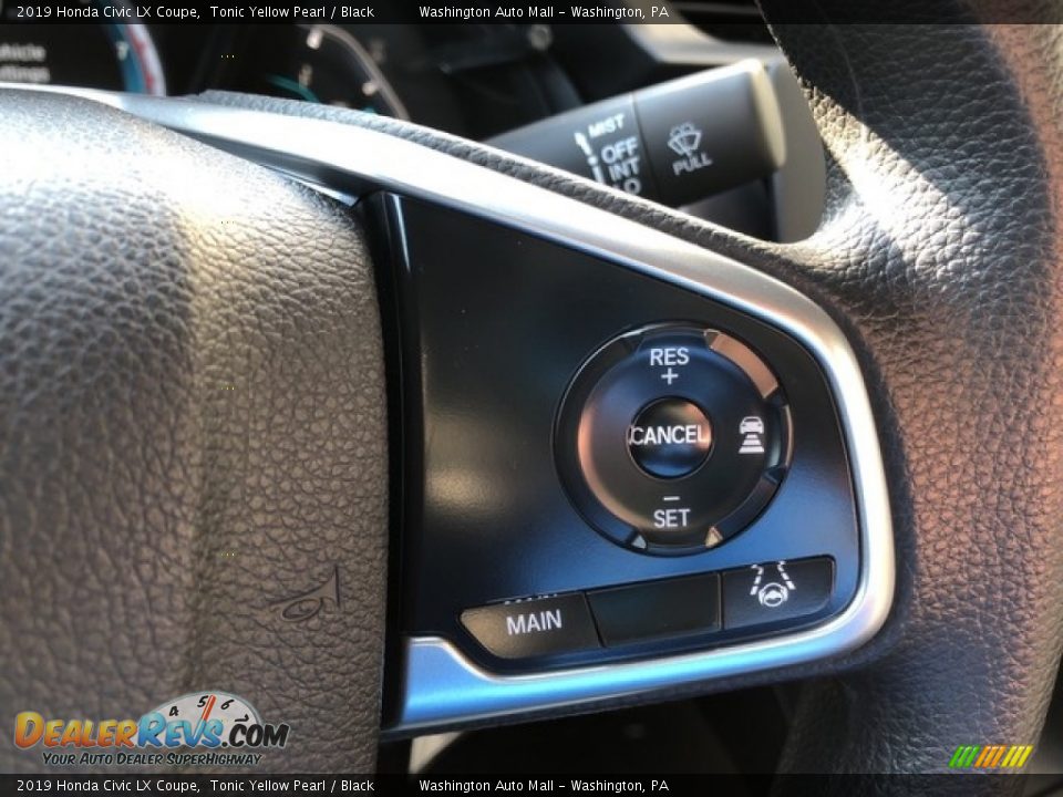 2019 Honda Civic LX Coupe Steering Wheel Photo #14
