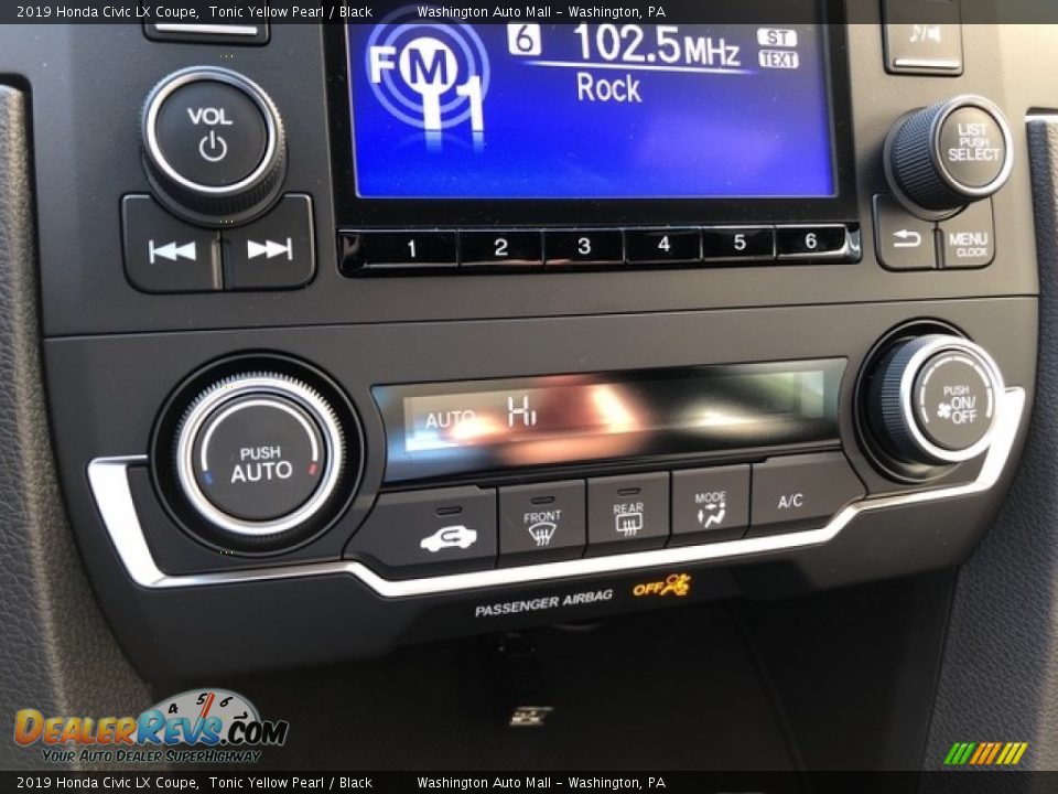 Controls of 2019 Honda Civic LX Coupe Photo #16