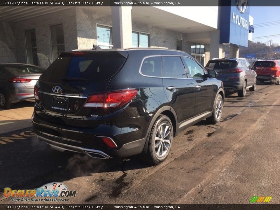 2019 Hyundai Santa Fe XL SE AWD Becketts Black / Gray Photo #7