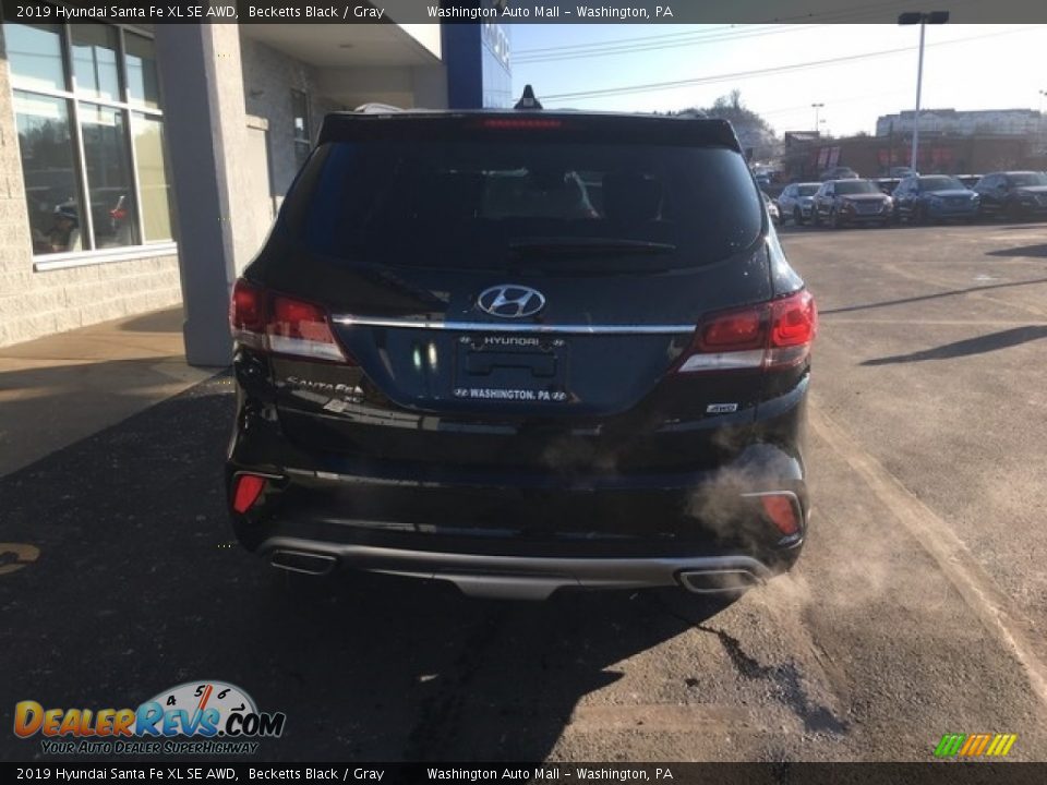 2019 Hyundai Santa Fe XL SE AWD Becketts Black / Gray Photo #8