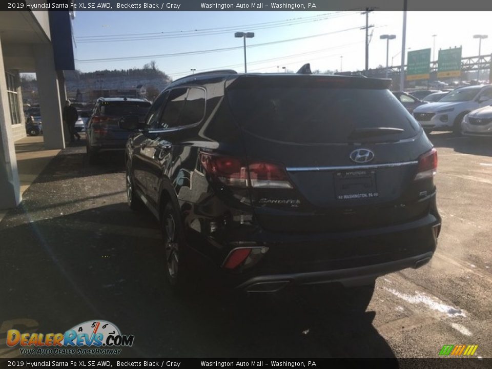2019 Hyundai Santa Fe XL SE AWD Becketts Black / Gray Photo #9